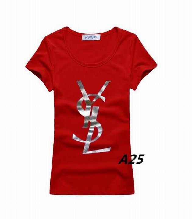YSL short round collar T woman S-XL-141